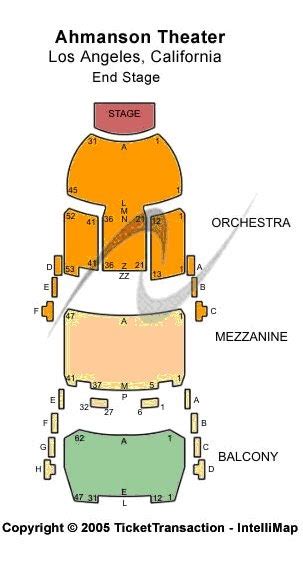 Ahmanson Theater seating chart: check the seating chart here, view ...