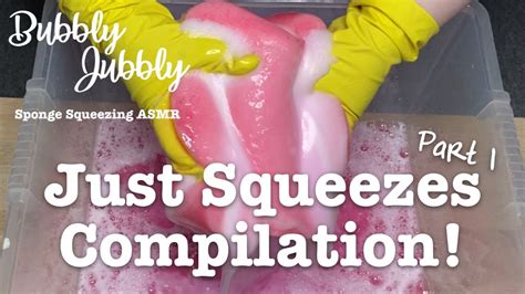 Sponge Squeezing ASMR Just Squeezes Compilation Part 1 YouTube