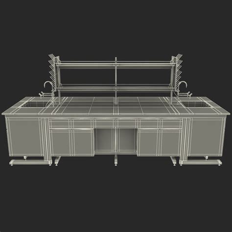 3d laboratory table design model