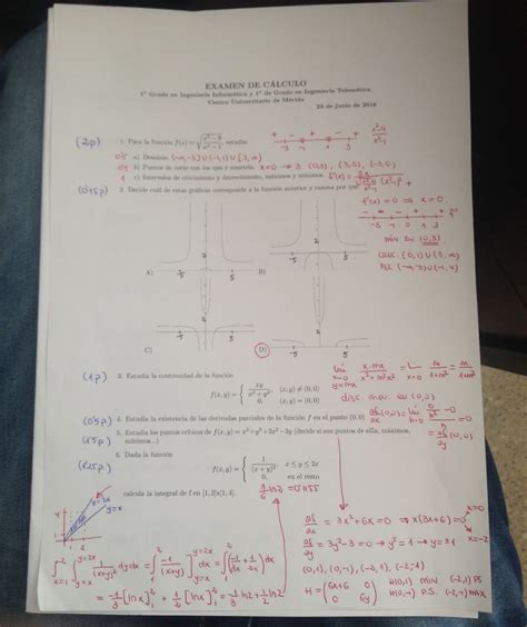 Cálculo Exámenes Finales Cálculo