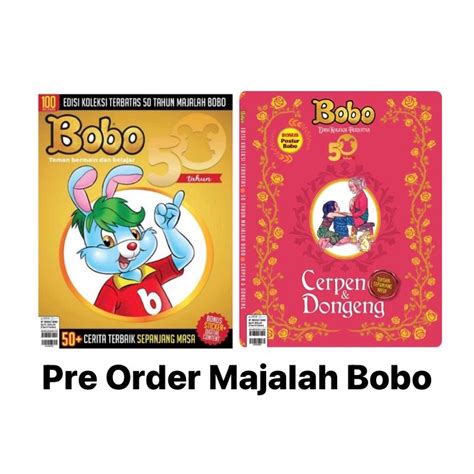 Jual Pre Order Majalah Bobo Edisi Koleksi Terbatas Tahun Cer Dan