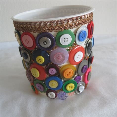 Flower Pot Buttons Etsy