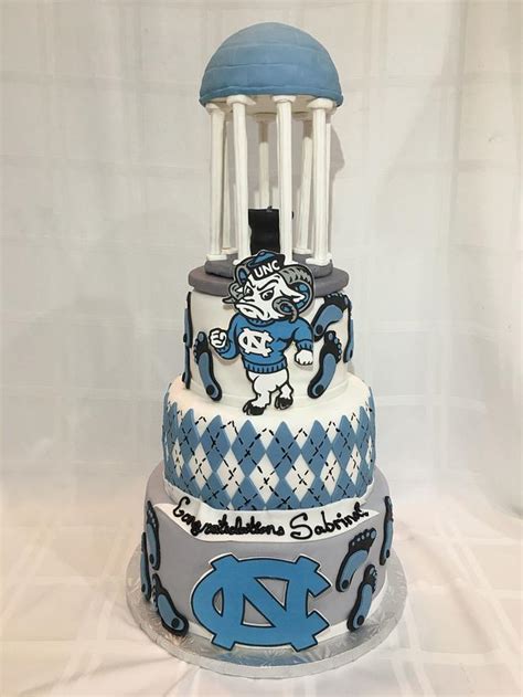 Unc Chapel Hill Graduation Cake Decorated Cake By Cakesdecor