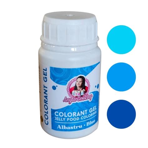 Colorant Alimentar Gel ALBASTRU 100 Gr Anyta Cooking