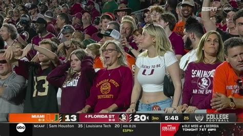 Florida State Fan Goes Viral For Her Shirt In Rivalry Against