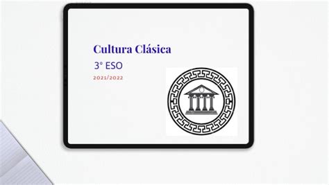 Cultura Clásica 3º ESO