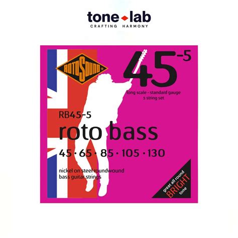 [tone Lab] [hcm] Dây Đàn Guitar Bass Rb40 5 Rb45 Rb40 Rotosound Nickel 4 Dây 5 Dây Shopee