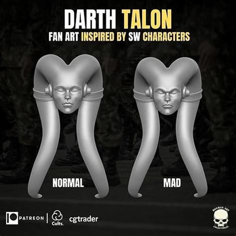 Darth Talon fan art head 3D printable File For Action Figures 3D model 3D printable | CGTrader