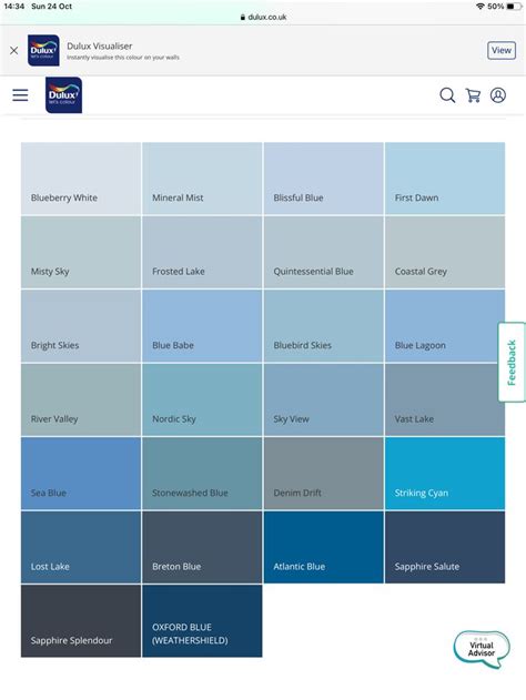 Dulux Blue Color Palette For Exterior Home Decor