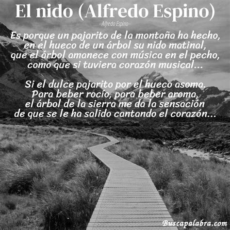 El Poema Del Nido De Alfredo Espino