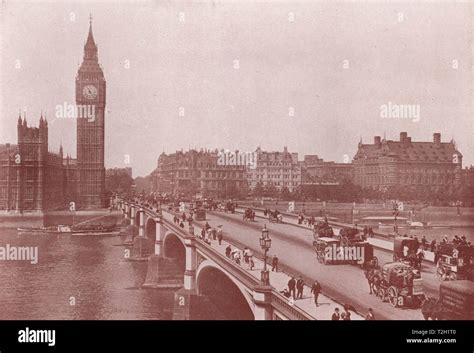 Westminster Bridge and Clock Tower Stock Photo - Alamy