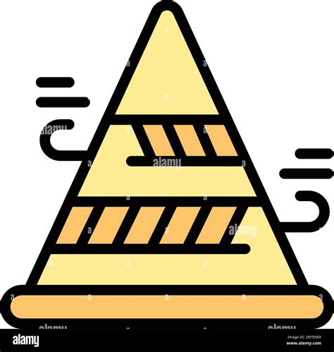 Business Trend Pyramide Icon Outline Vector Site Research Element