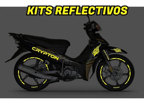 Kit Calcomanias Sticker Reflejante Crypton 110 Yamaha Meses Sin Intereses