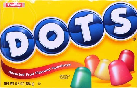 Dots Assorted Flavors Gumdrops Candy 65 Oz Pack Of 6