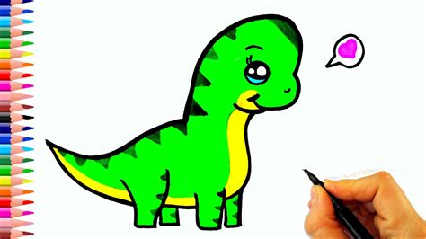 Çok Kolay Dinozor Çizimi How to draw a dinosaur easy dinosaur