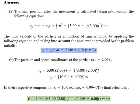 8 A Particle Initially Located At The Origin Has An Acceleration Of A