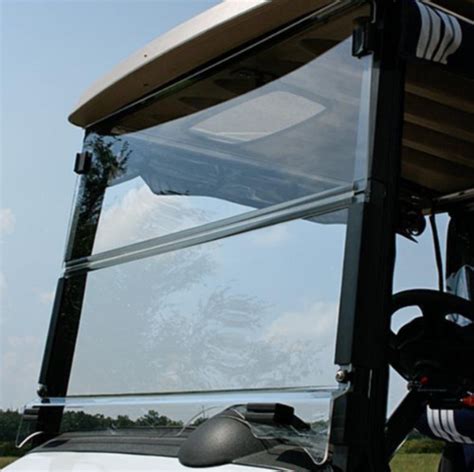 Ezgo Rxv Golf Cart Folding Windshield With Rubber Trim