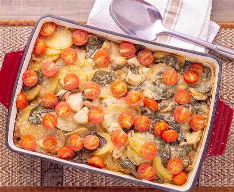 Chicken Spinach And Potato Bake Icing On The Steak