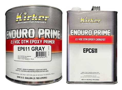 Kirker Ep611 Enduro Prime Gray 21 Voc Dtm Epoxy Primer Gallon Wcatalyst Gallon Ebay