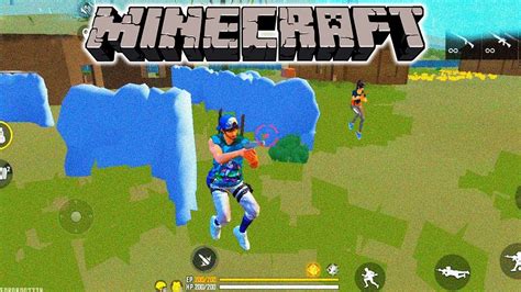 FREE FIRE AO VIVO GRAFICO DE MINECRAFT JOGANDO NO SERVIDOR ESPANHOL