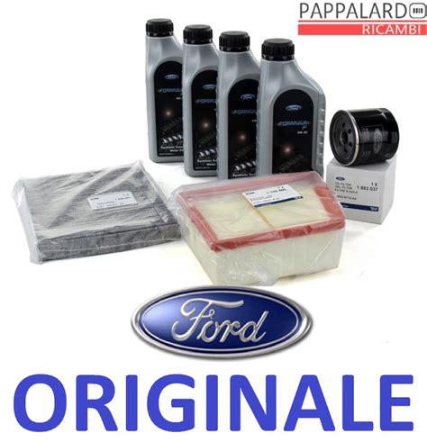 KIT TAGLIANDO FILTRI ORIGINALI OLIO 5W30 FORD FIESTA 6 VI 1 4 GPL LPG