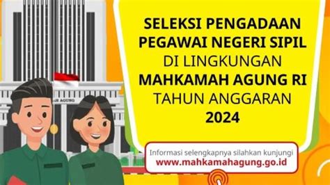 Daftar Formasi CPNS 2024 Mahkamah Agung Untuk Lulusan S1 Lengkap Dengan