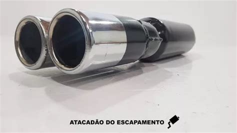 Escapamento Abafador Esportivo Jk Ponteira Dupla Alem