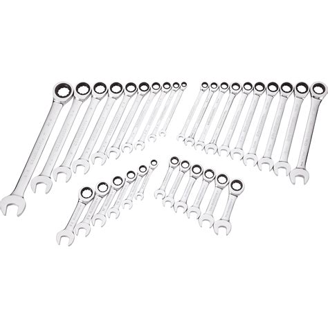 Gearwrench Ratcheting Wrench Set Sae And Metric Pc Northern Tool