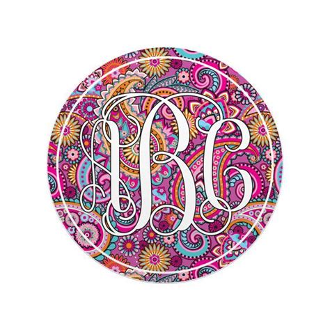 Personalized Monogram Decal Sticker Preppy Pink By Vinettamae