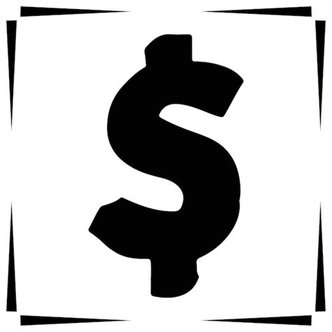 Premium Vector | Dollar sign silhouette illustration dollar sign ...