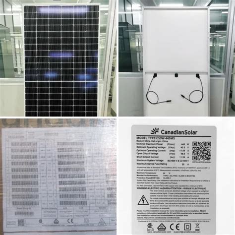 Double Glass Canadian Solar 660 Watt PV Panels Bifacial 665W 670W 660 W