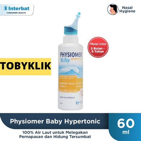 Jual Physiomer Baby Hypertonic Decongestant Semprotan Hidung 60ml