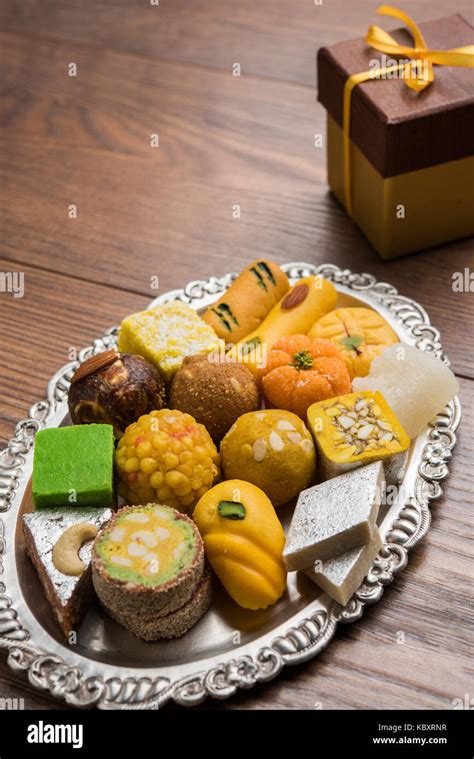 Indian Dessert Silver Plate High Resolution Stock Photography And