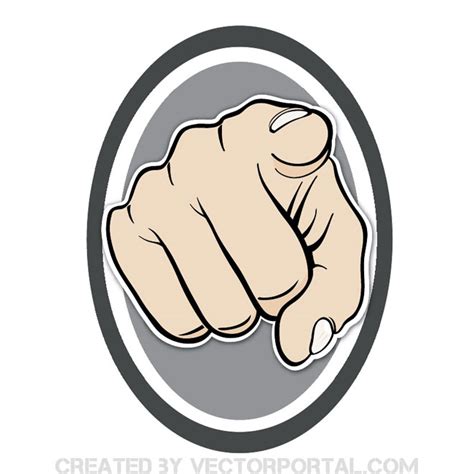 Pointing the finger sign.ai Royalty Free Stock SVG Vector