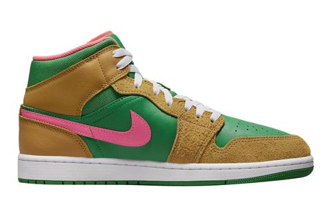 Air Jordan Mid Wheat Watermelon Feb Dx Kicksonfire