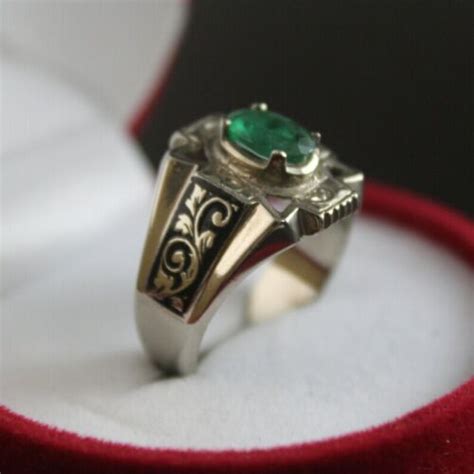 Men And Women Natural Oval Shape Heated Green Emerald Zamrud Panna