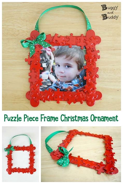 Diy Keepsake Ornament Kids Can Use Puzzle Pieces To Make A Homemade