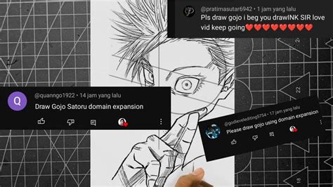 How To Draw Gojo Using Domain Expansion Jujutsu Kaisen Step By Step