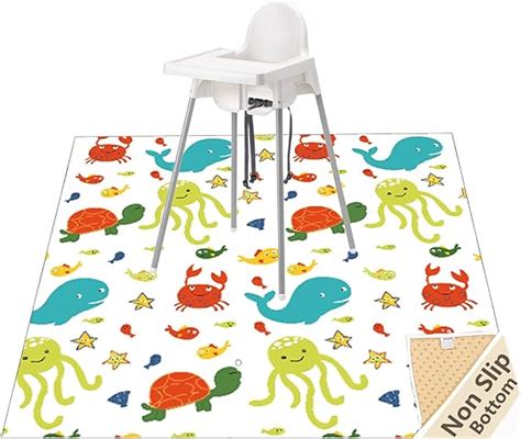 Splat Mat For Under High Chairartscrafts Womumon Baby Reusable