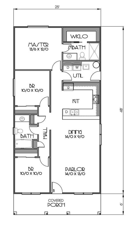 1200 Square Foot House Plan - House Plans