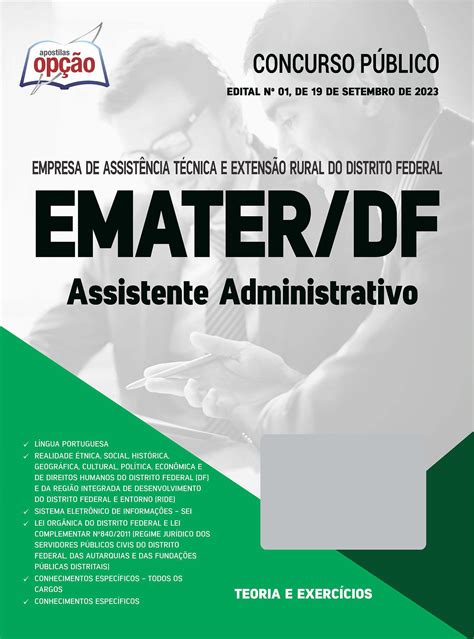 Apostila Emater Df Assistente Administrativo Solu O Cursos E