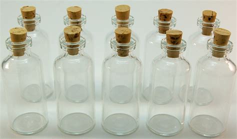 20 Mini Glass 10 Ml Bottles With Corks For By Trioartisandesigns