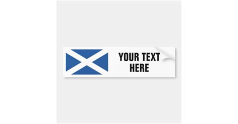 Scottish flag of Scotland custom bumper stickers | Zazzle