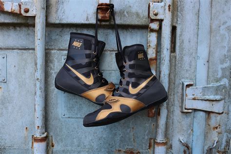 Nike Hyper KO Limited Edition Boxing Boots Black Gold Boxing Boots