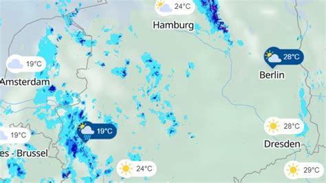 Unwetter Warnung für Deutschland Karten zeigen Wetterlage STERN de