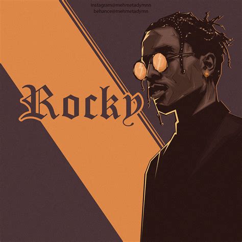 Aap Rocky Asap Rocky Illustration Fanart On Behance