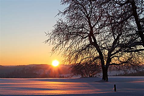 Winter Sonnenaufgang Foto And Bild Jahreszeiten Winter Natur Bilder