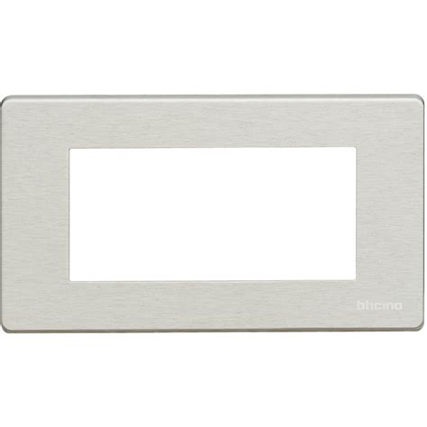 Placa embellecedora Magic de color oxidal de 4 módulos 504 4A X