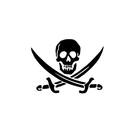 Pirate Flag Decal Vinyl Sticker Window T Wall Door Etsy