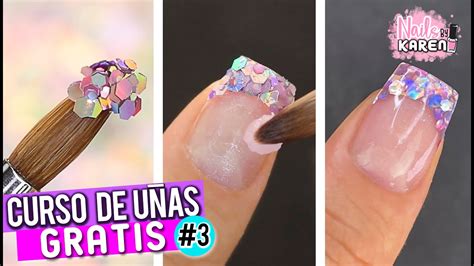 Clase Gratis U As Acrilicas Con Glitter En Tip C Mo Aplicarlo